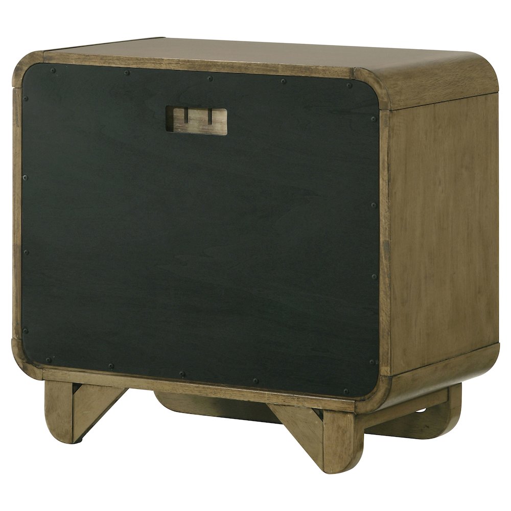 Tully Nutmeg 2-drawers Nightstand