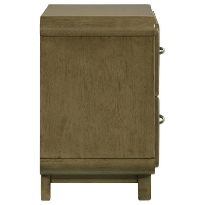 Tully Nutmeg 2-drawers Nightstand