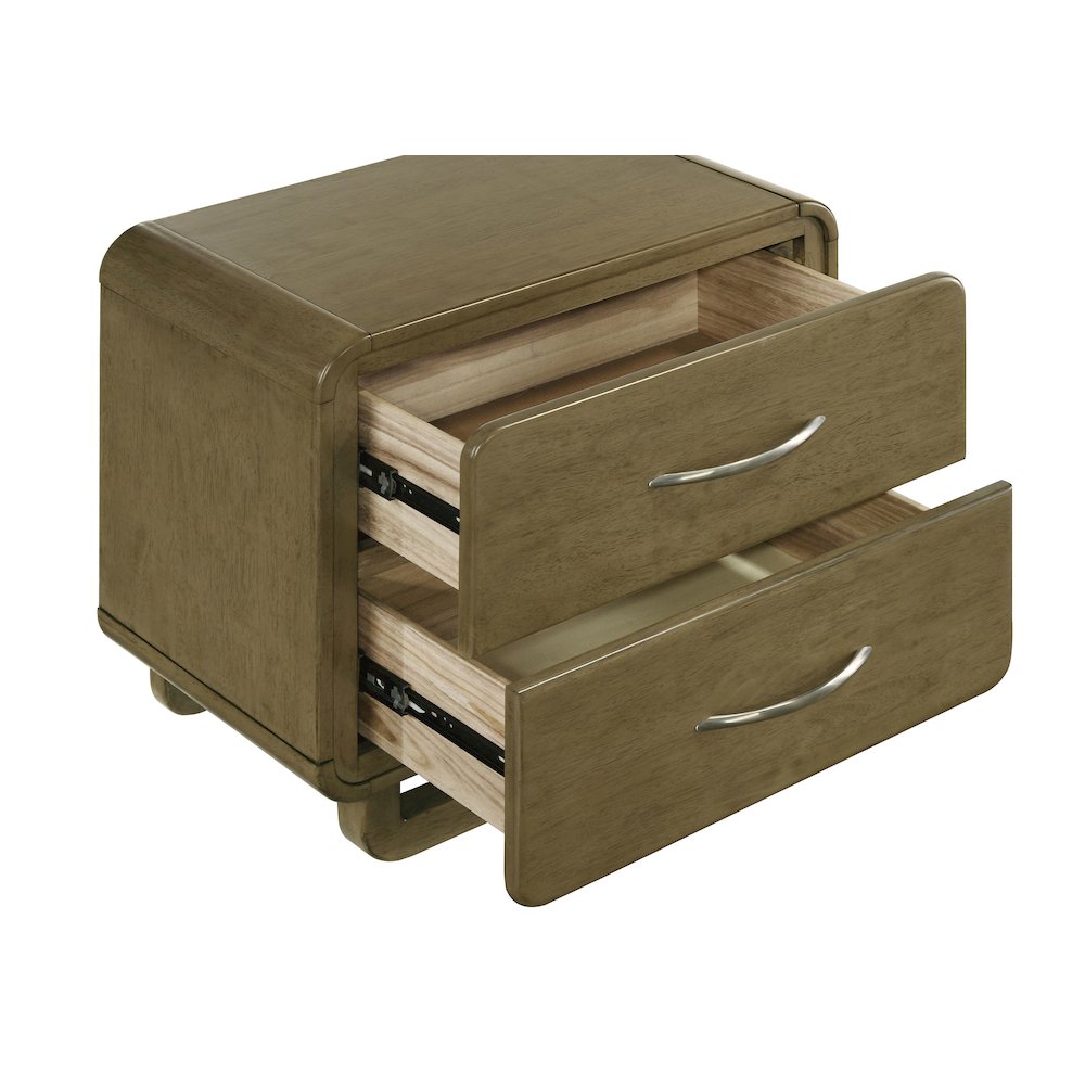 Tully Nutmeg 2-drawers Nightstand