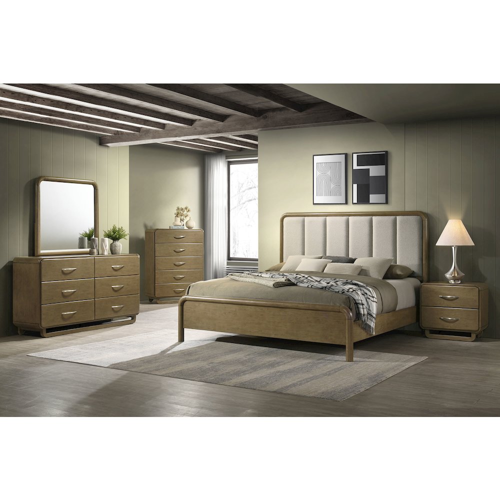 Tully Nutmeg 2-drawers Nightstand