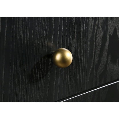 Black 3-Drawer Nightstand