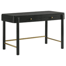 Black 2-Drawer Vanity Desk