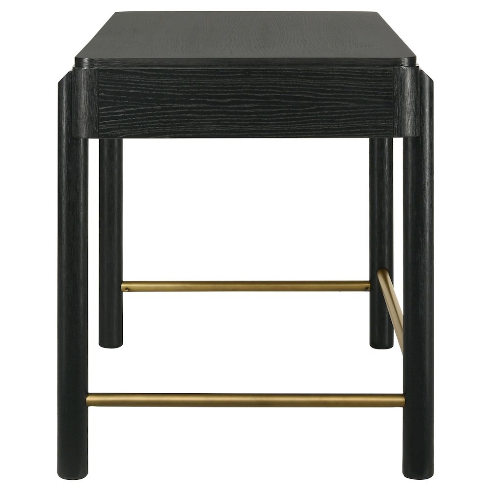Black 2-Drawer Vanity Desk