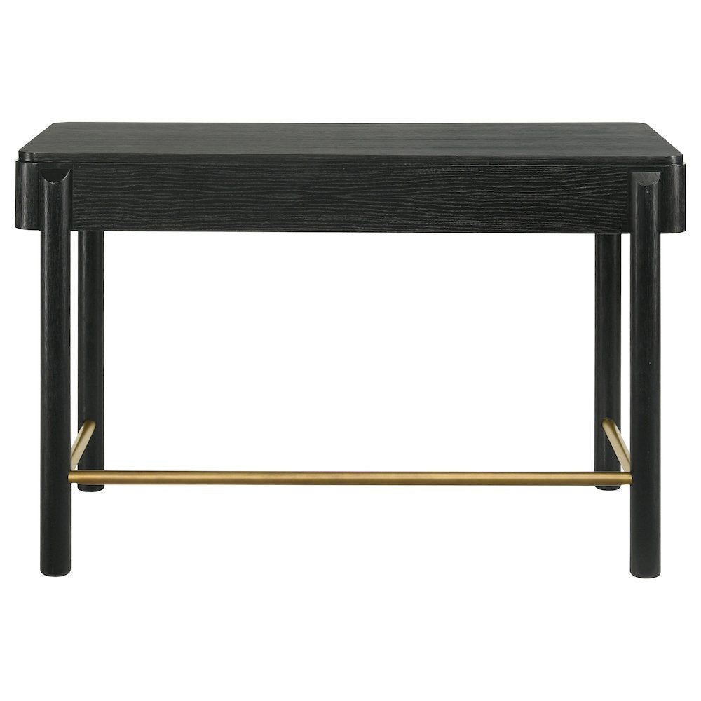Black 2-Drawer Vanity Desk