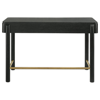 Black 2-Drawer Vanity Desk