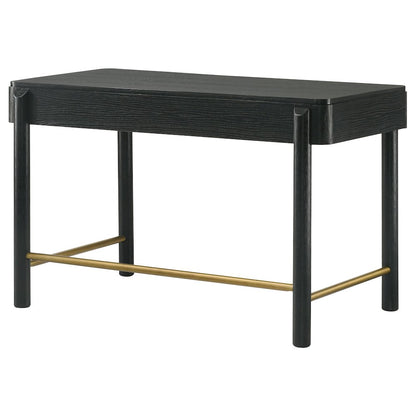 Black 2-Drawer Vanity Desk