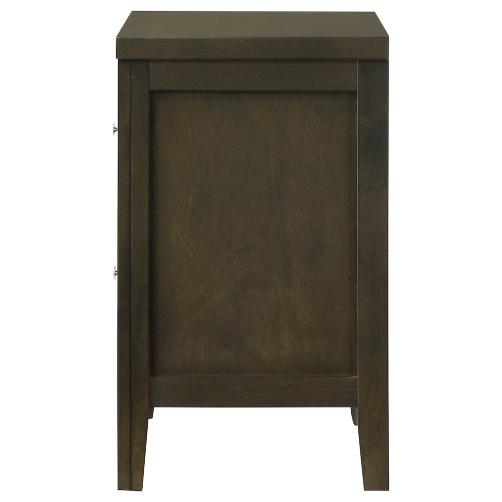 Clement Dark Cocoa 2-drawer Nightstand Bedside Table