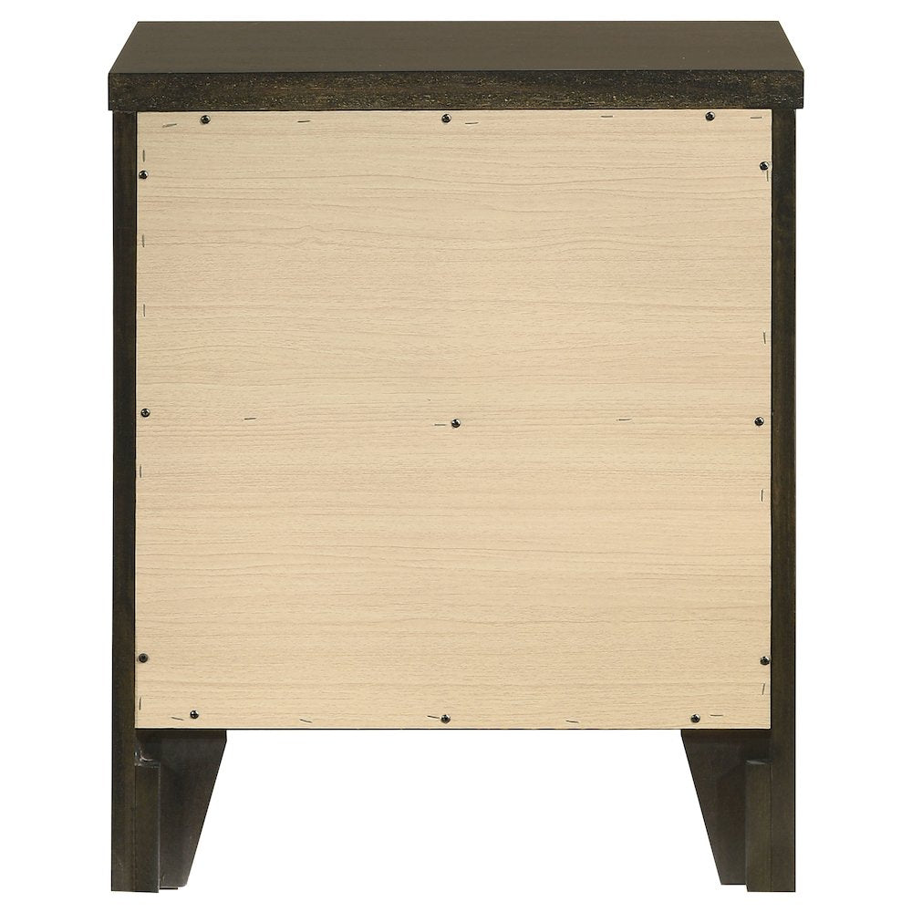 Clement Dark Cocoa 2-drawer Nightstand Bedside Table