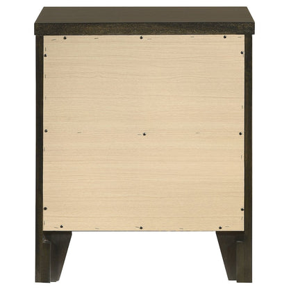 Clement Dark Cocoa 2-drawer Nightstand Bedside Table