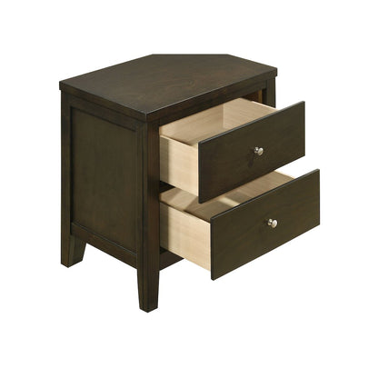 Clement Dark Cocoa 2-drawer Nightstand Bedside Table
