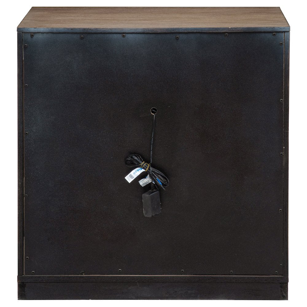 Gibbons Barley Brown 1-drawer Nightstand Bedside Table