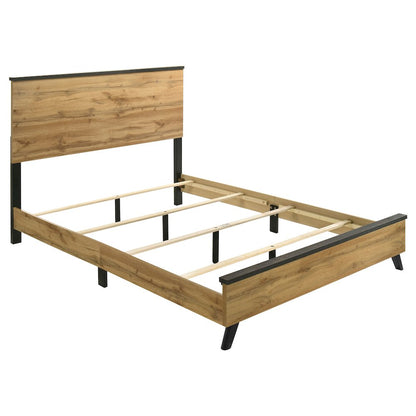 Fraser Natural Pine Queen Panel Bed