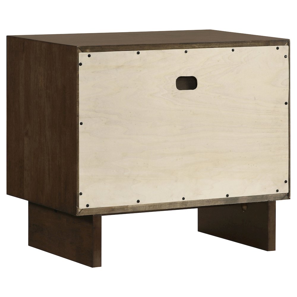 Hemlock Warm Brown 2-drawer Nightstand Bedside Table