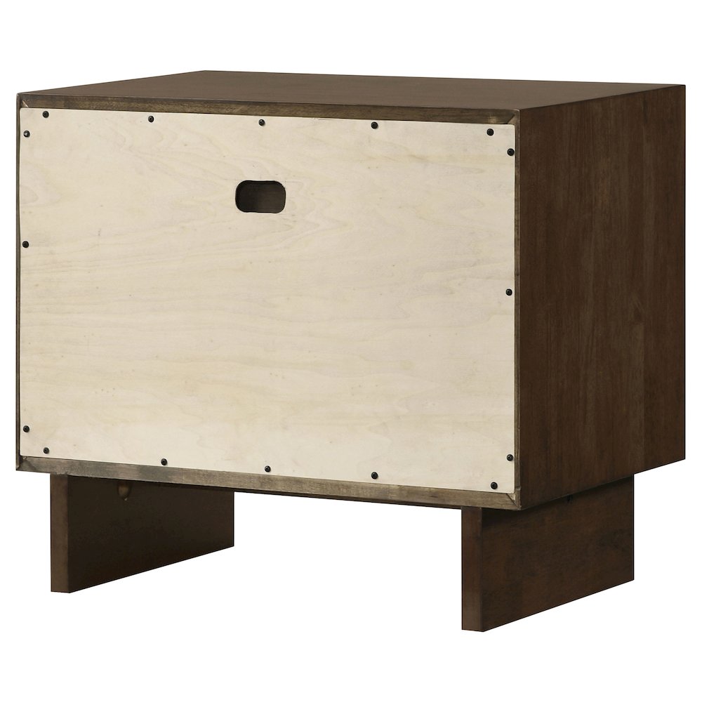 Hemlock Warm Brown 2-drawer Nightstand Bedside Table