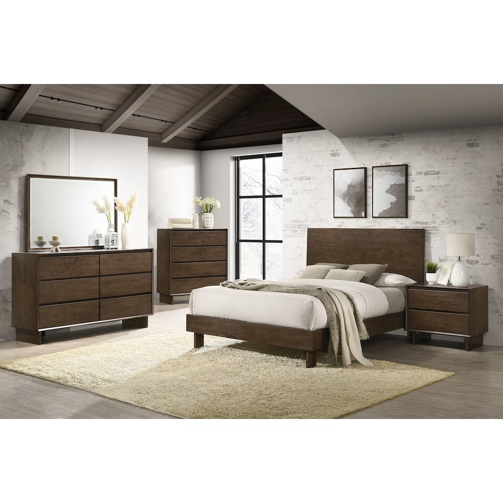Hemlock Warm Brown 2-drawer Nightstand Bedside Table