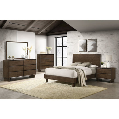 Hemlock Warm Brown 2-drawer Nightstand Bedside Table
