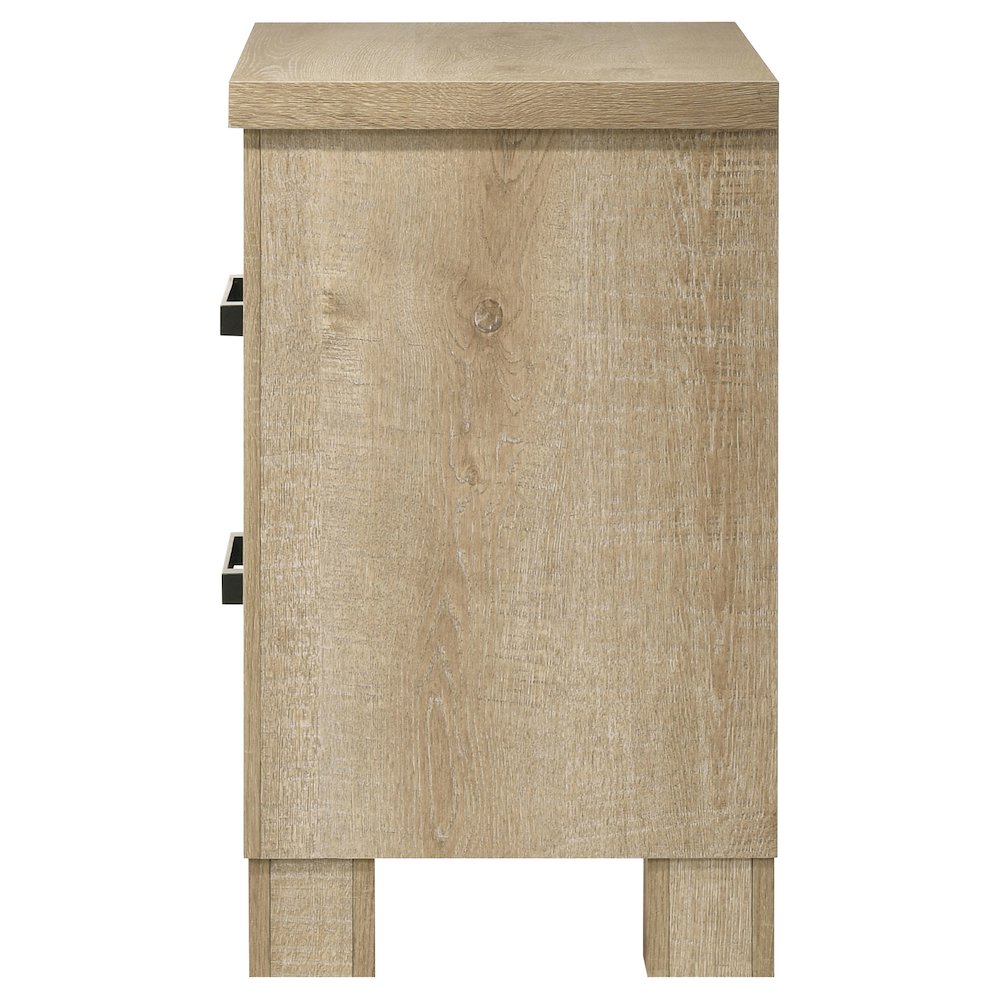 Sansome Weathered Oak 2-drawer Nightstand Bedside Table
