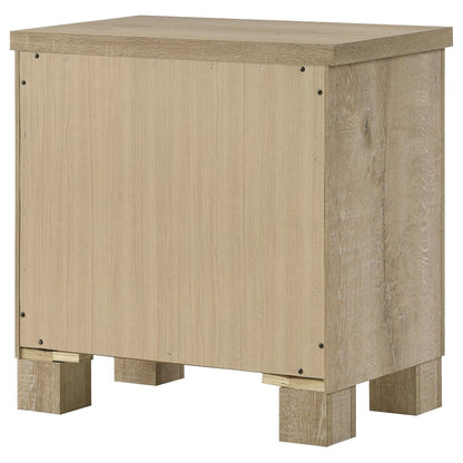 Sansome Weathered Oak 2-drawer Nightstand Bedside Table