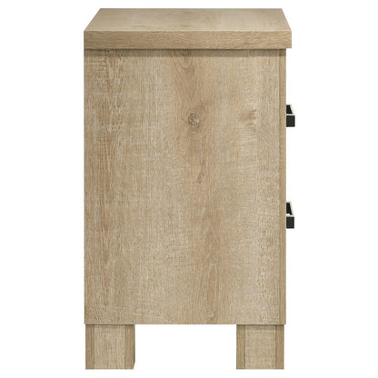 Sansome Weathered Oak 2-drawer Nightstand Bedside Table
