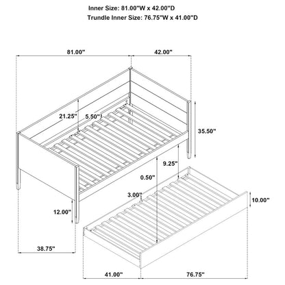 Stewart Natural Twin Daybed With Trundle