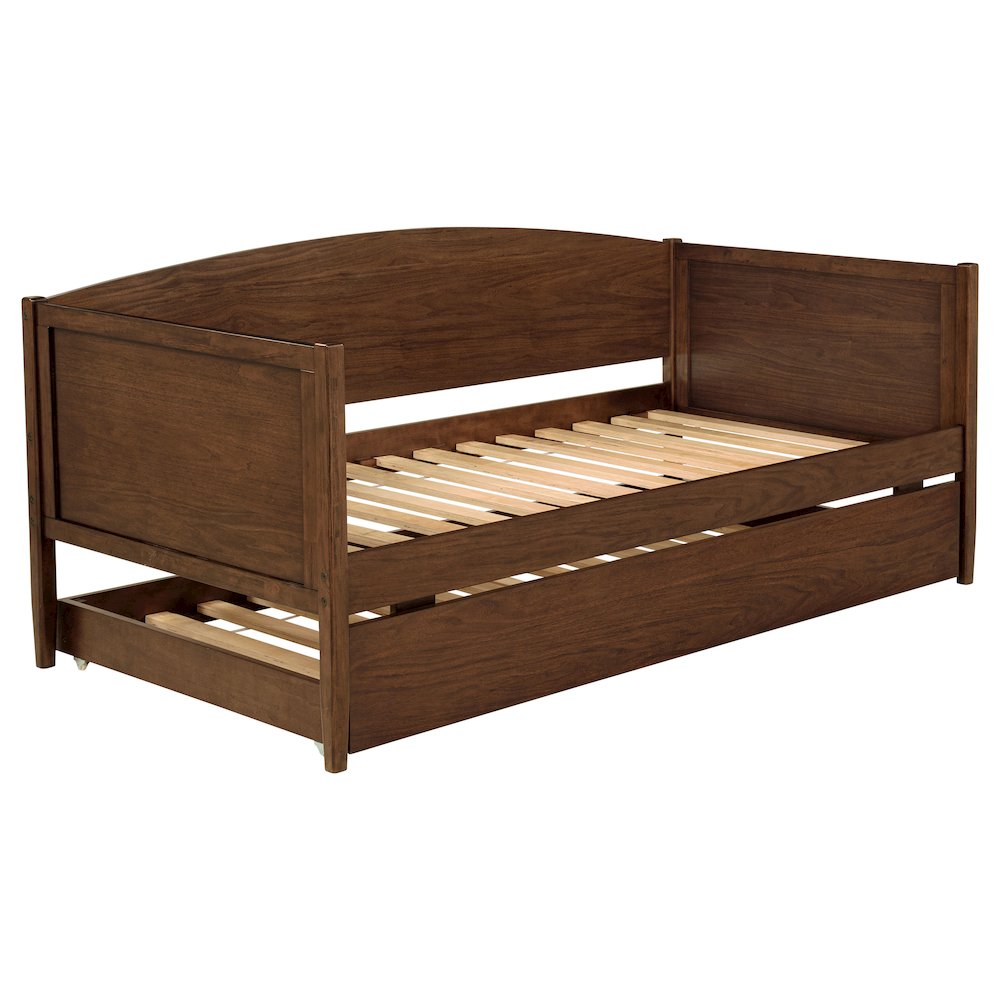 Fallbrook Medium Walnut Twin Daybed with Trundle