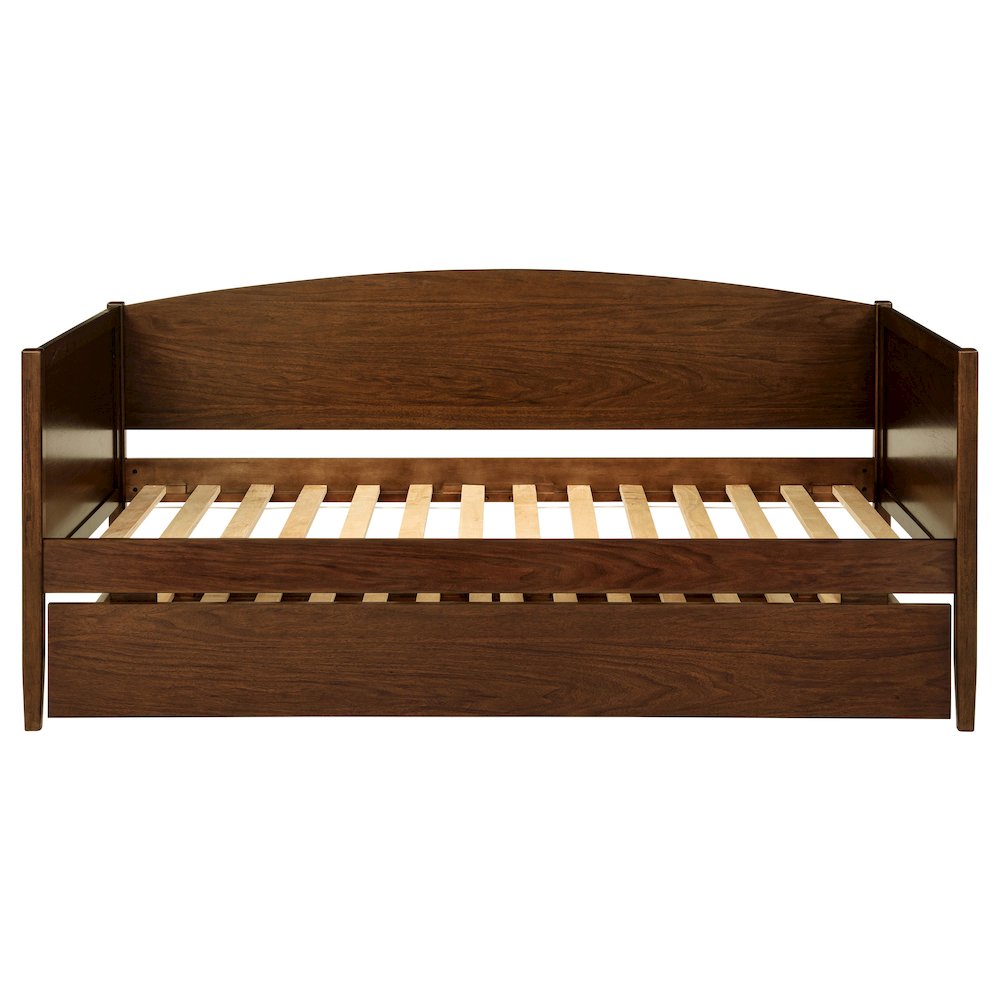 Fallbrook Medium Walnut Twin Daybed with Trundle