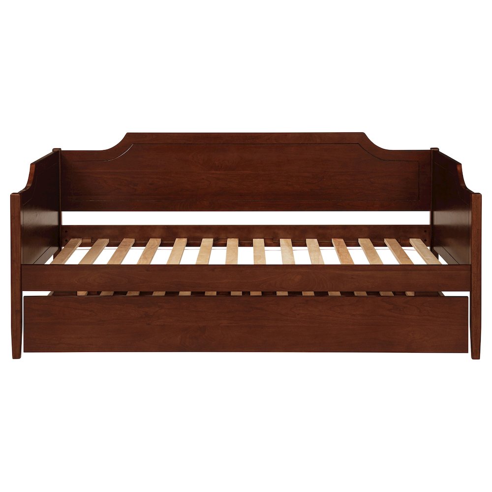Wellston Cherry Wood Twin Daybed With Trundle