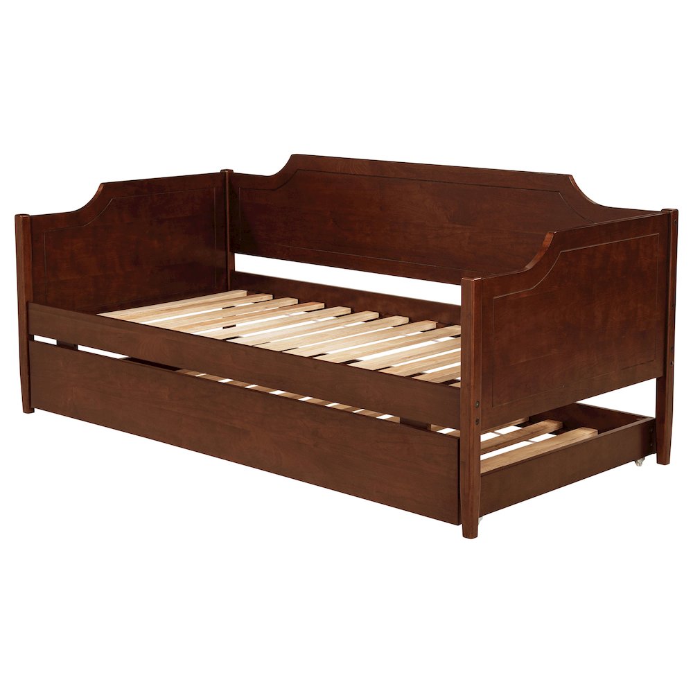 Wellston Cherry Wood Twin Daybed With Trundle