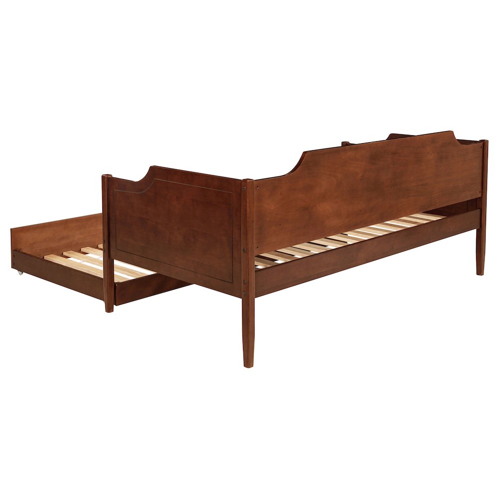 Wellston Cherry Wood Twin Daybed With Trundle