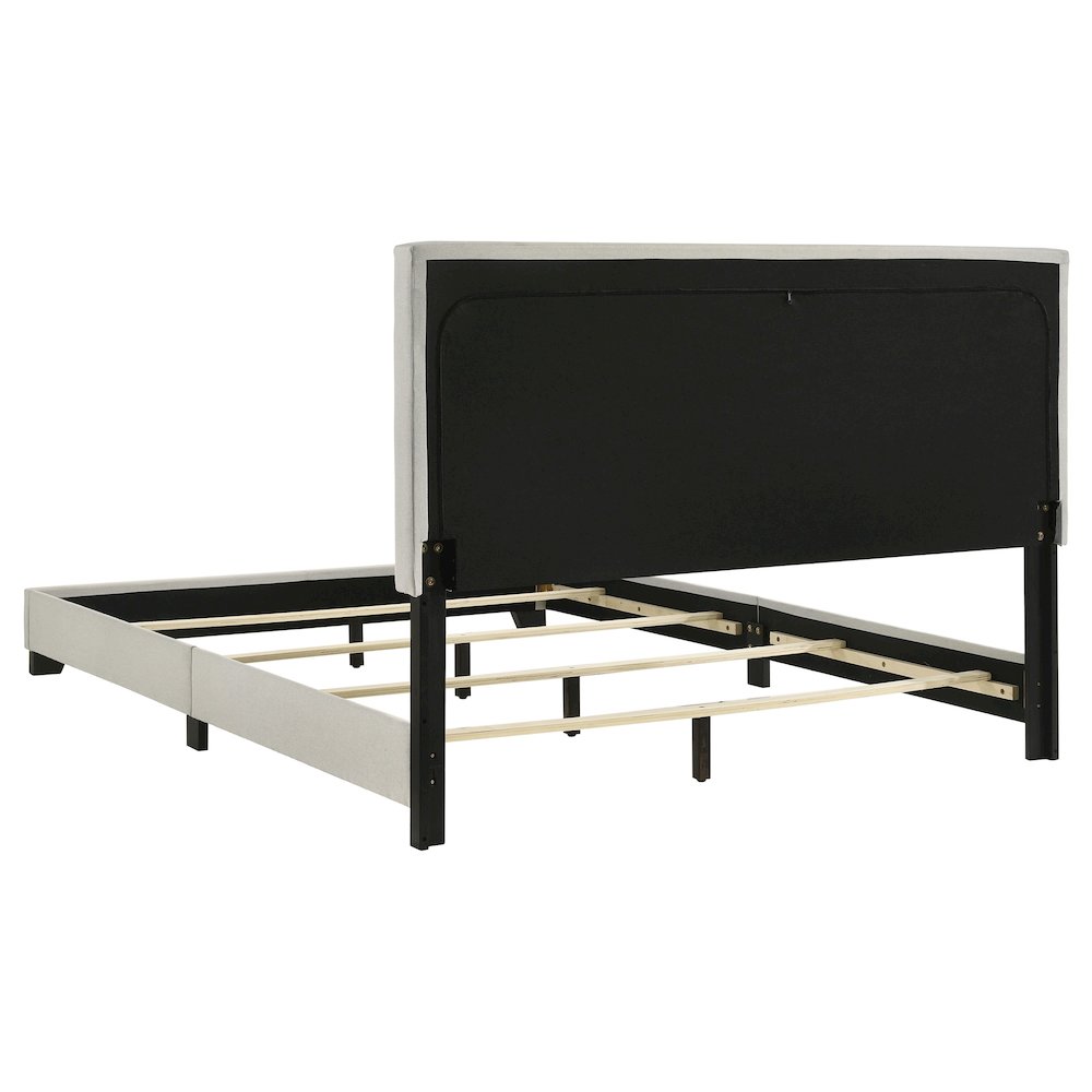 Efram Cream Upholstered Queen Bed