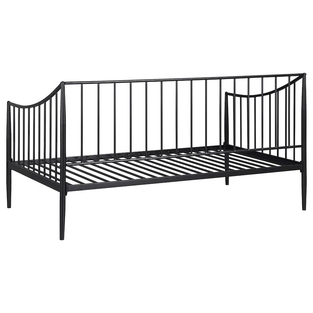Jeremy Matte Black Metal Twin Daybed Bed Frame