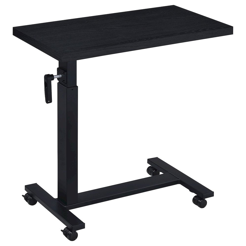 Geary Black Height Adjustable Mobile Bedroom C-Table