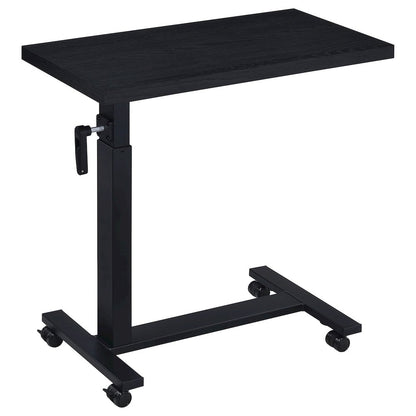 Geary Black Height Adjustable Mobile Bedroom C-Table