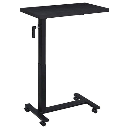 Geary Black Height Adjustable Mobile Bedroom C-Table
