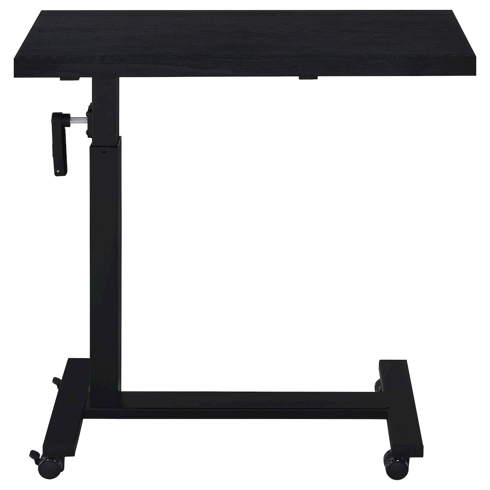 Geary Black Height Adjustable Mobile Bedroom C-Table