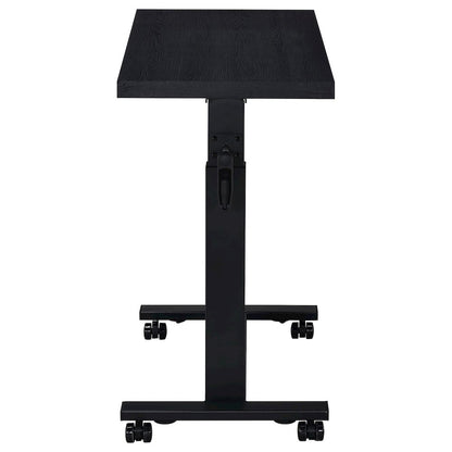 Geary Black Height Adjustable Mobile Bedroom C-Table