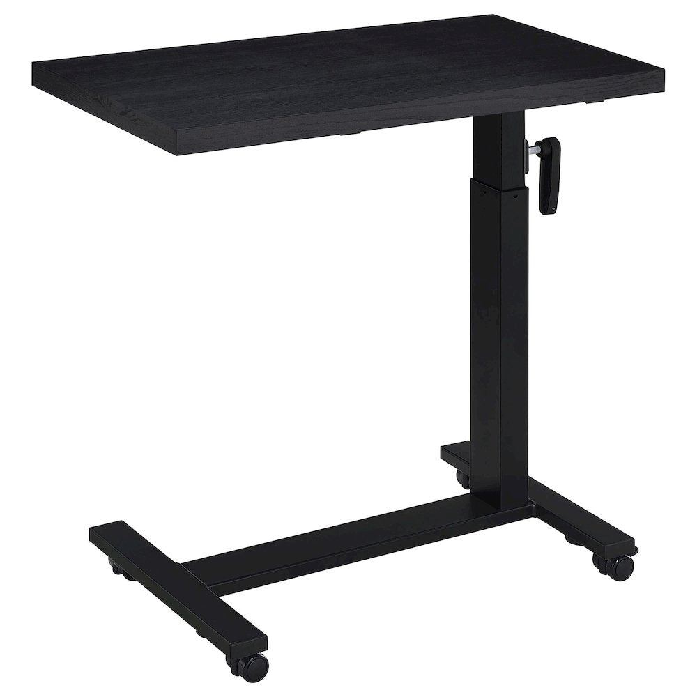 Geary Black Height Adjustable Mobile Bedroom C-Table