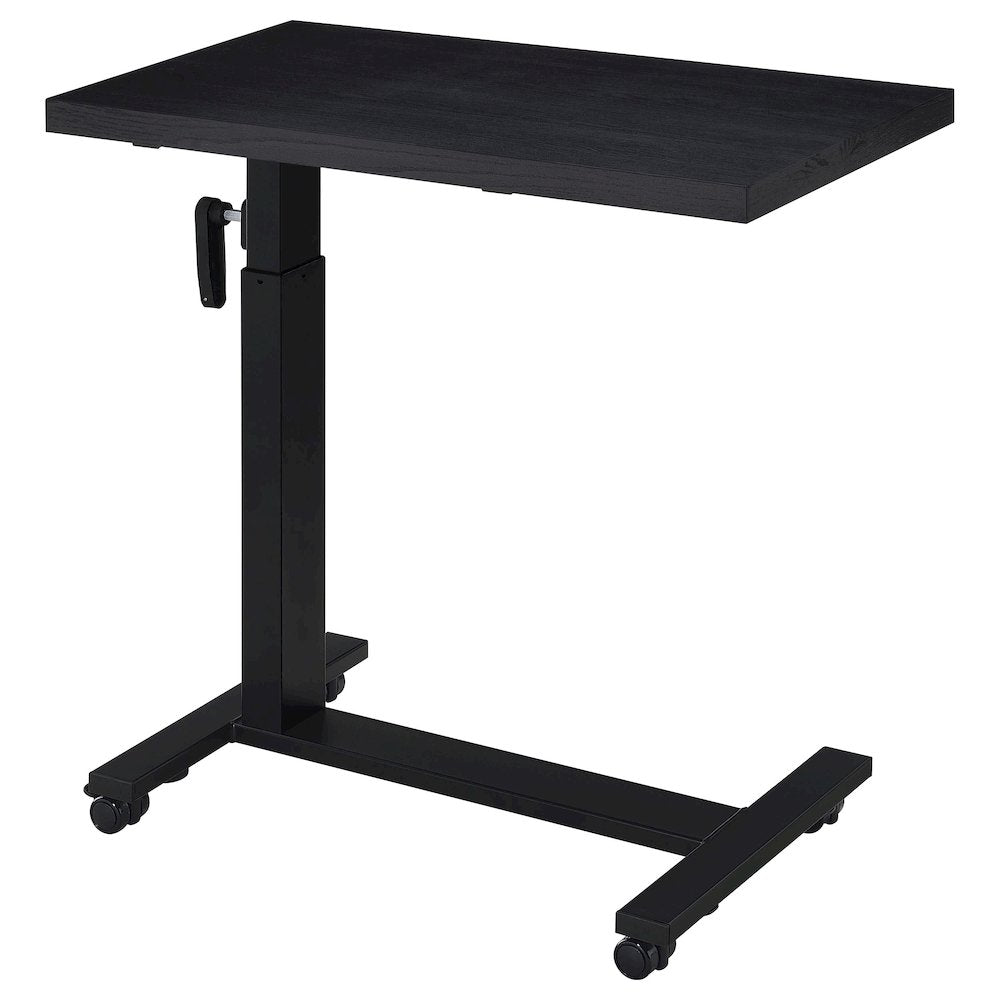 Geary Black Height Adjustable Mobile Bedroom C-Table