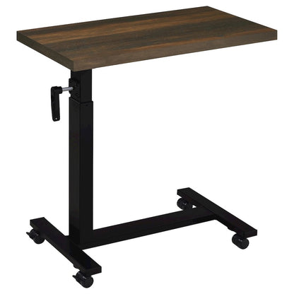 Geary Dark Pine Height Adjustable Mobile Bedroom C-Table
