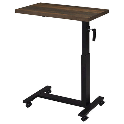 Geary Dark Pine Height Adjustable Mobile Bedroom C-Table