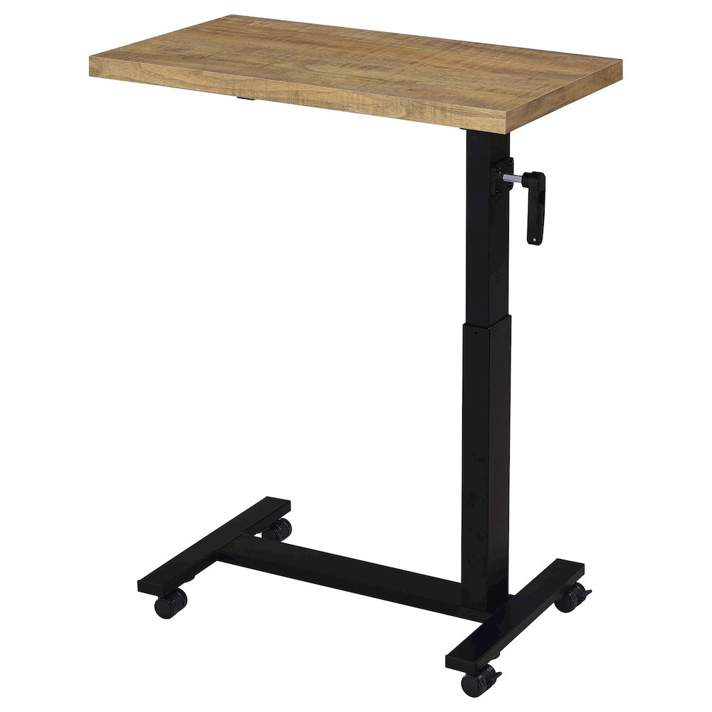 Geary Mango Height Adjustable Mobile Bedroom C-Table
