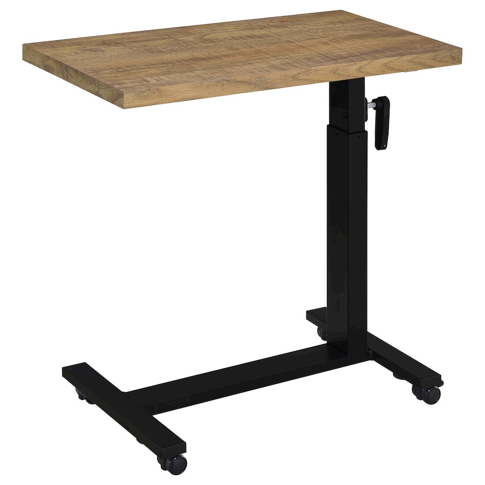 Geary Mango Height Adjustable Mobile Bedroom C-Table