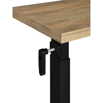 Geary Mango Height Adjustable Mobile Bedroom C-Table