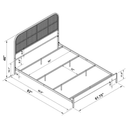 Kenneth White Radio Weave Queen Bed