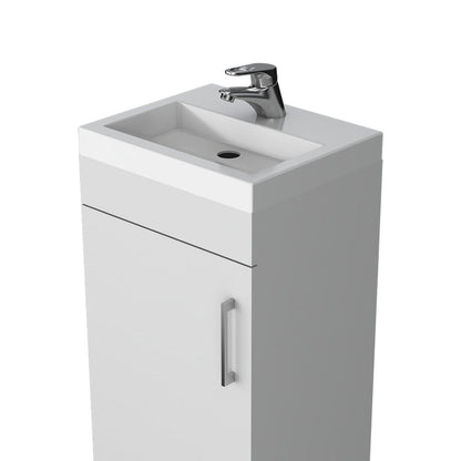 1-Door Vanity Sink White