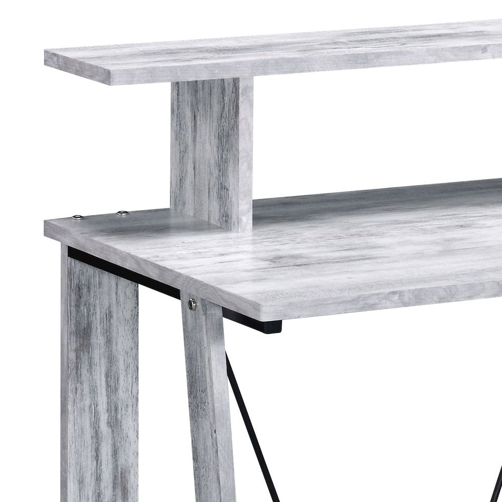 Writing Desk with Upper Shelf