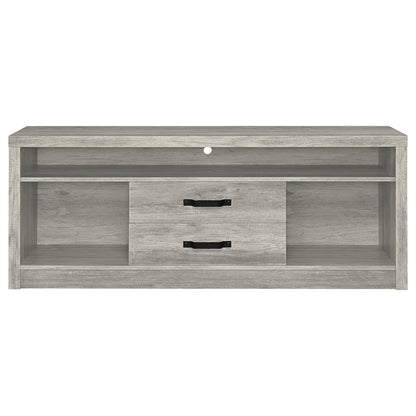 Grey Driftwood 2-drawer TV Console