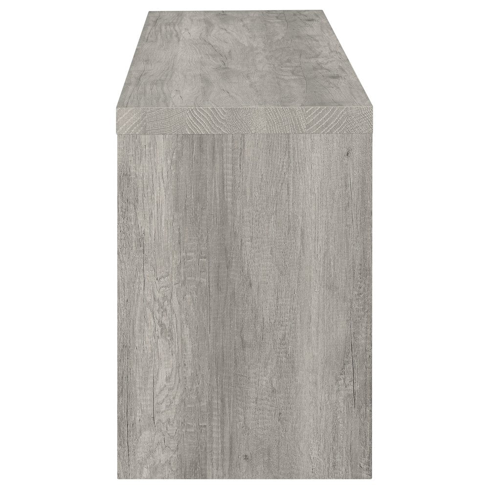 Grey Driftwood 2-drawer TV Console