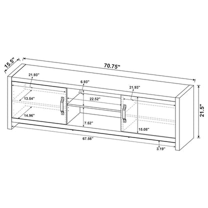 Conifer Grey Driftwood 71-inch TV Stand