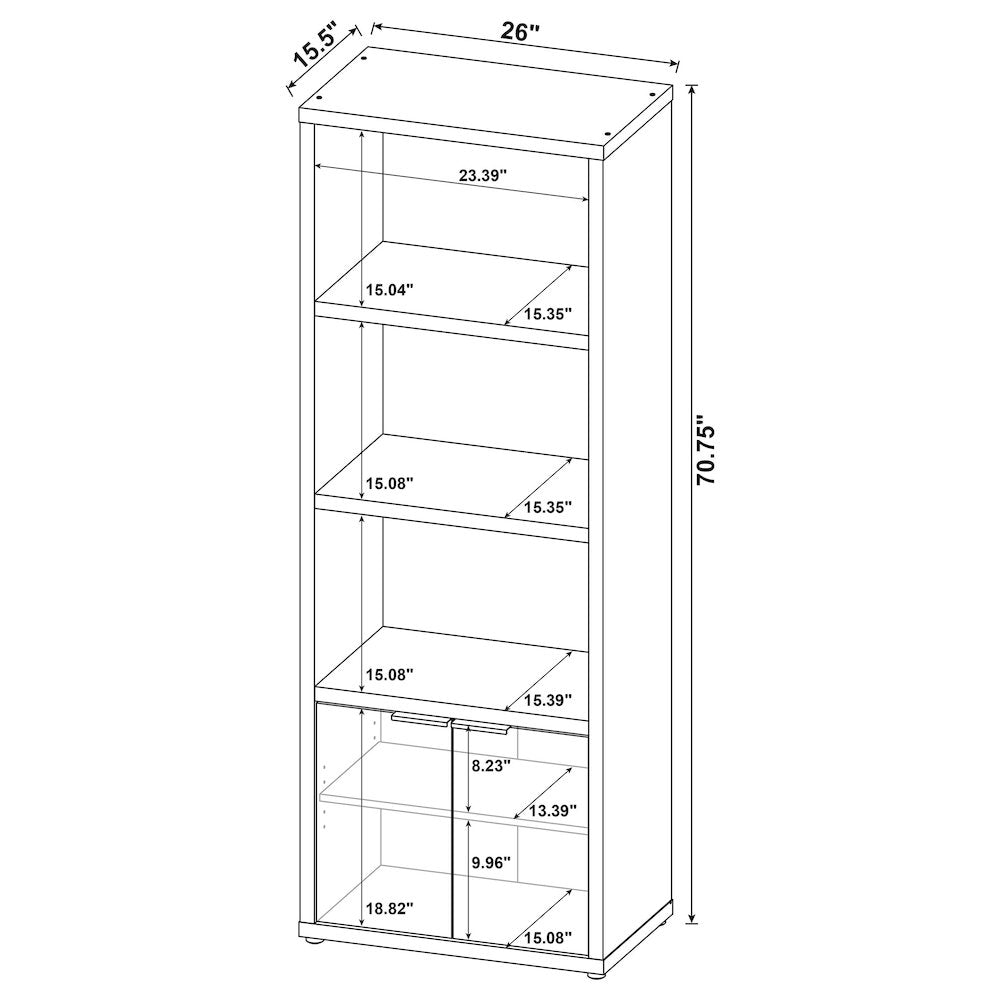 Mango 3-shelf Bookcase